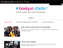 Tablet Screenshot of boriquachicks.com